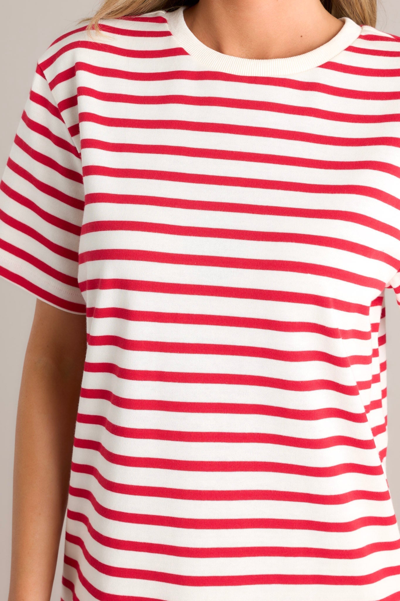 Authentic Moments Red Stripe T-Shirt Dress