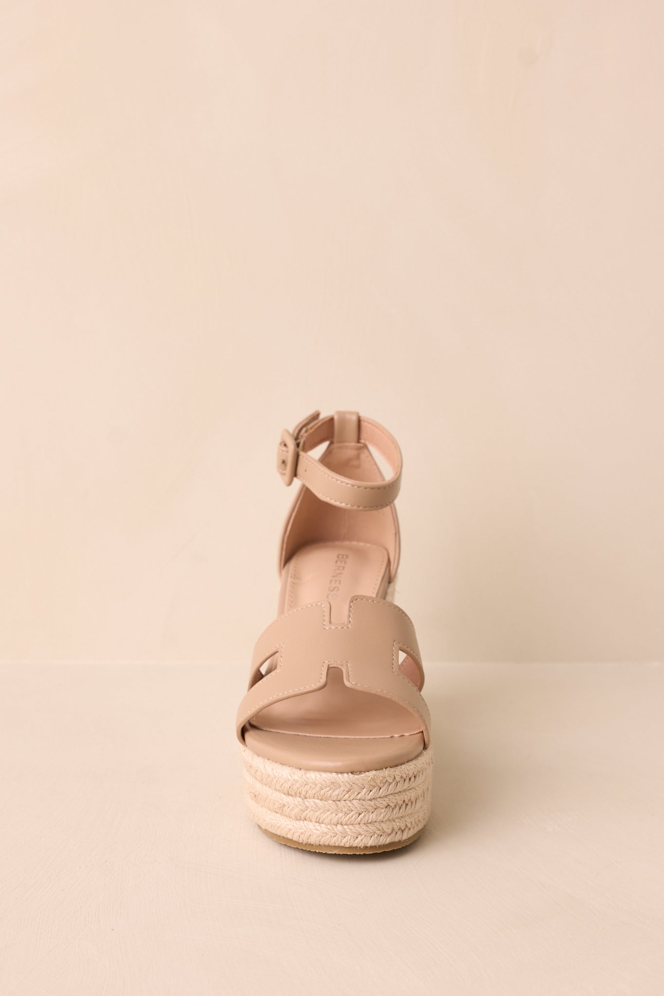 Beachside Dreaming Beige Platform Wedges