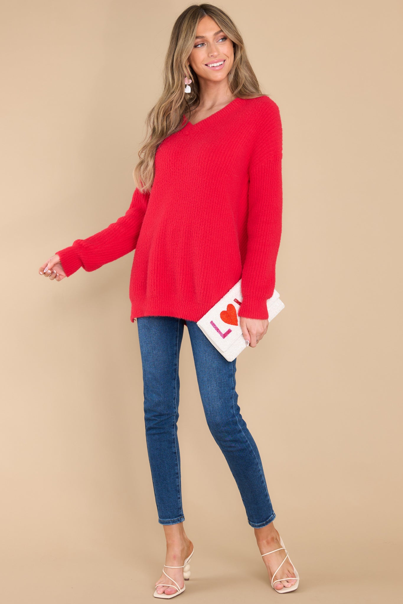 Any Day Now Red Sweater