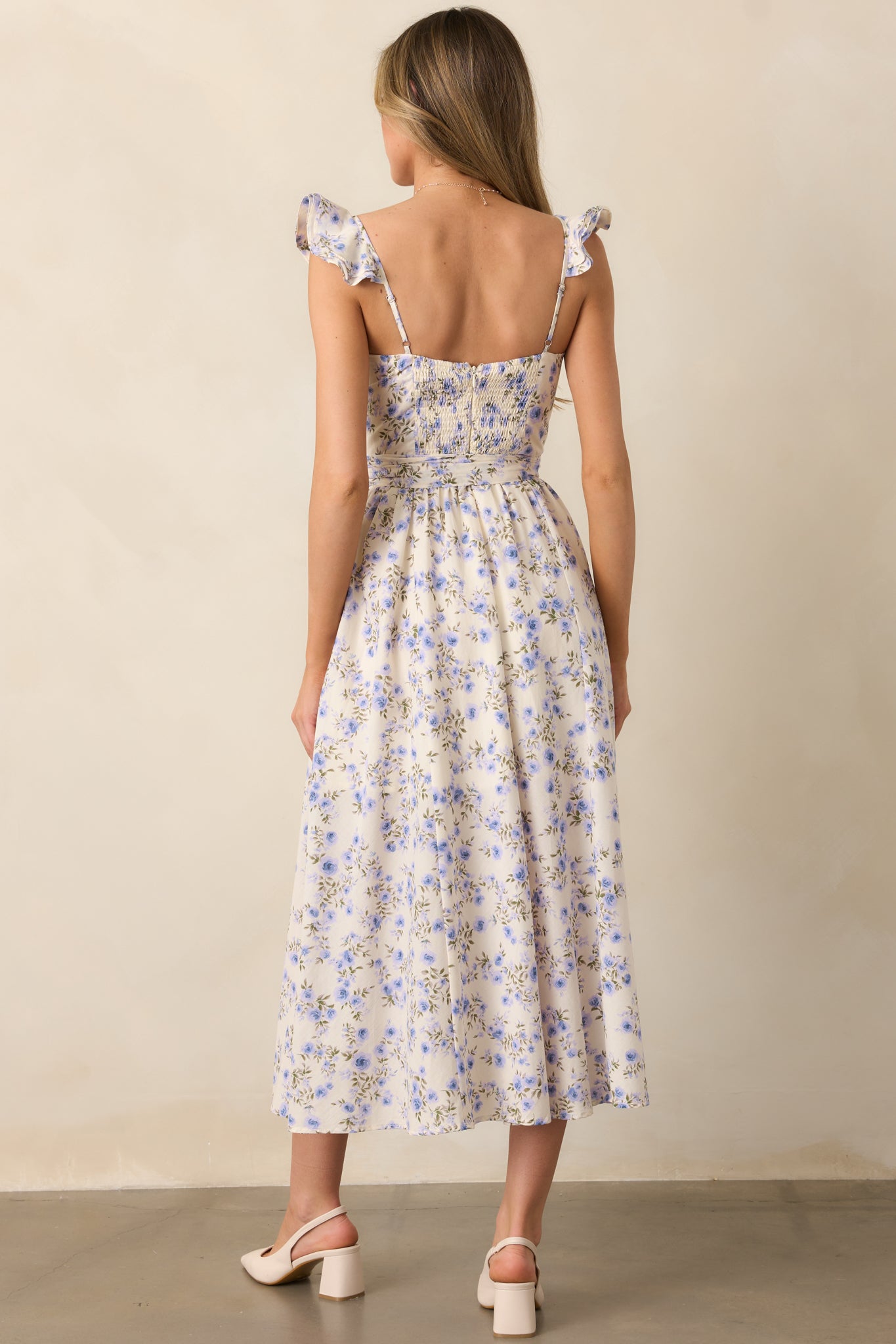 Aimee Lilac Floral Bustier Maxi Dress