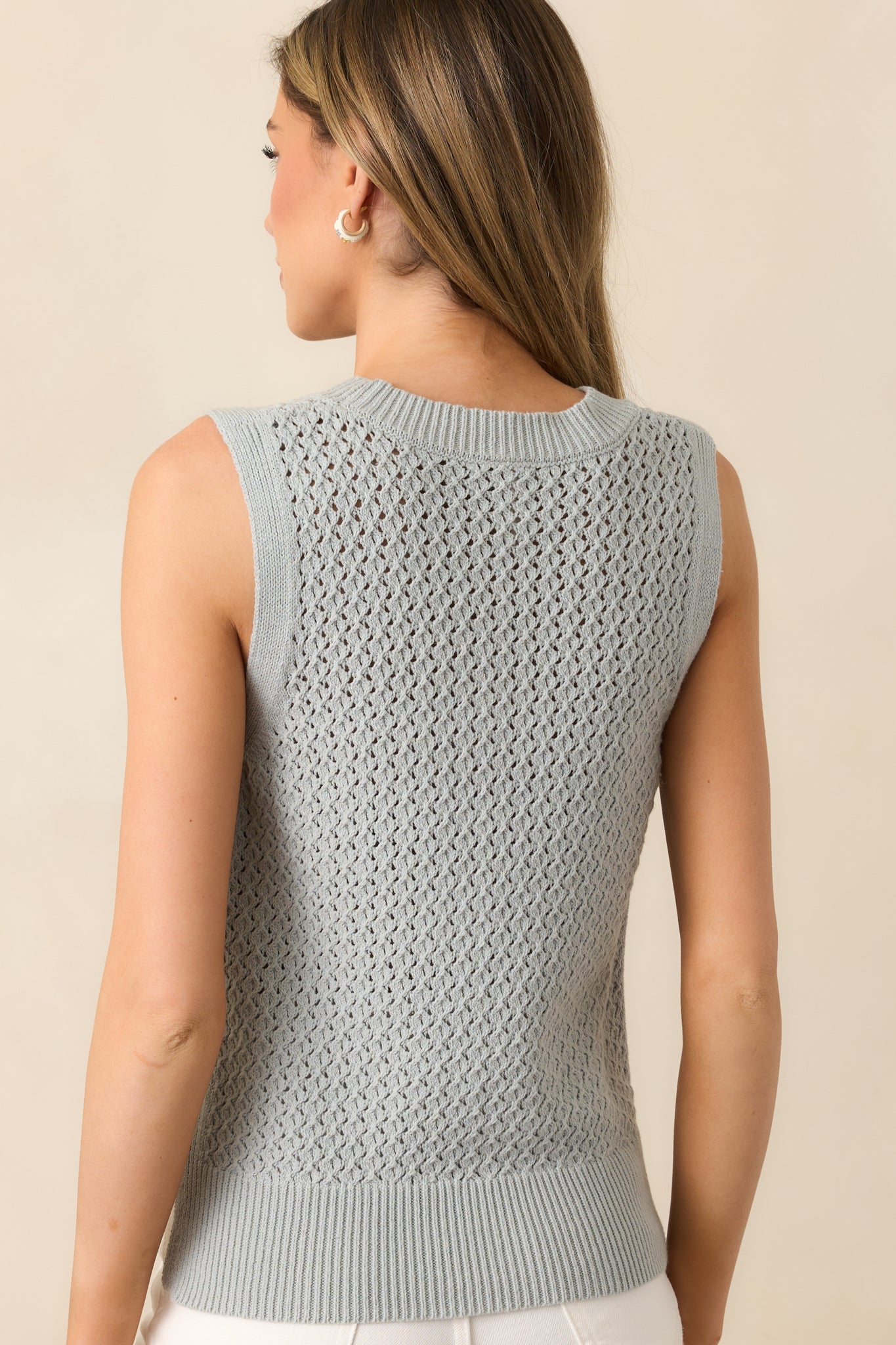 Better Than Ever Sage Green Knit Sleeveless Top