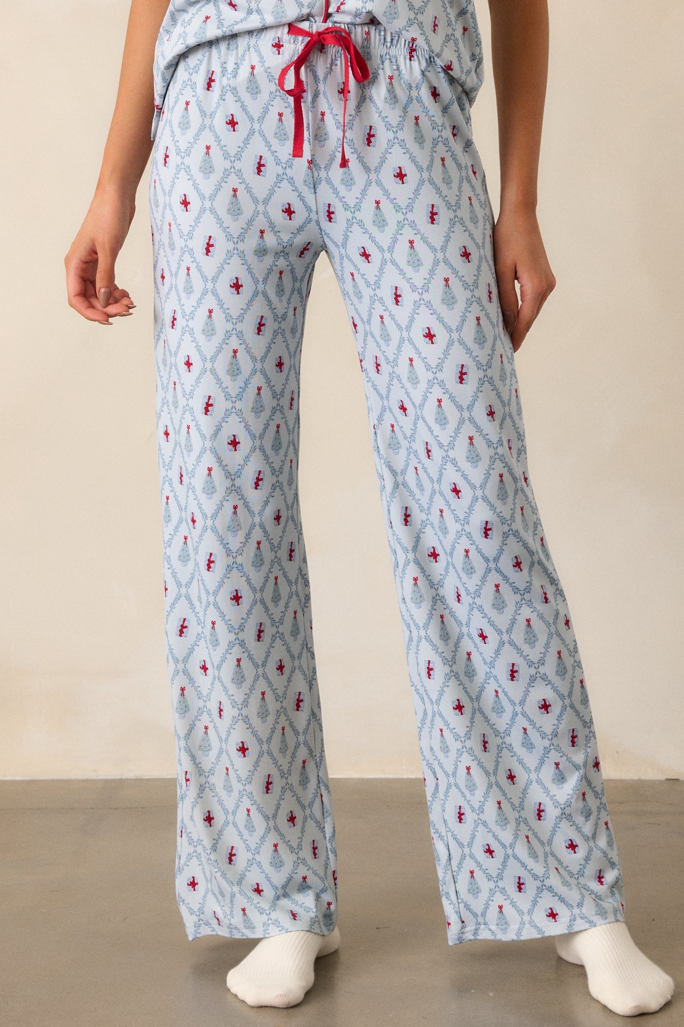 Baby It's Cold Outside Light Blue Pajama Pants
