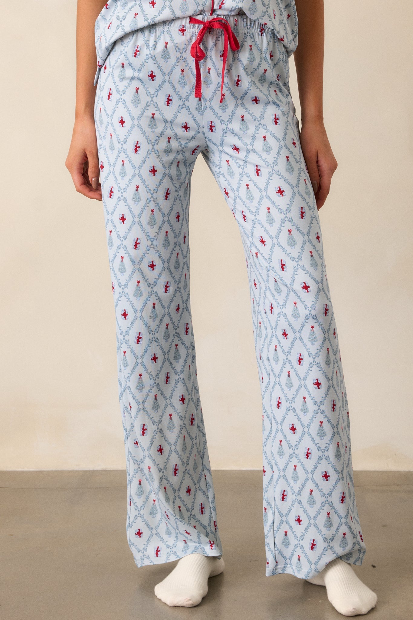 Baby It's Cold Outside Light Blue Pajama Pants