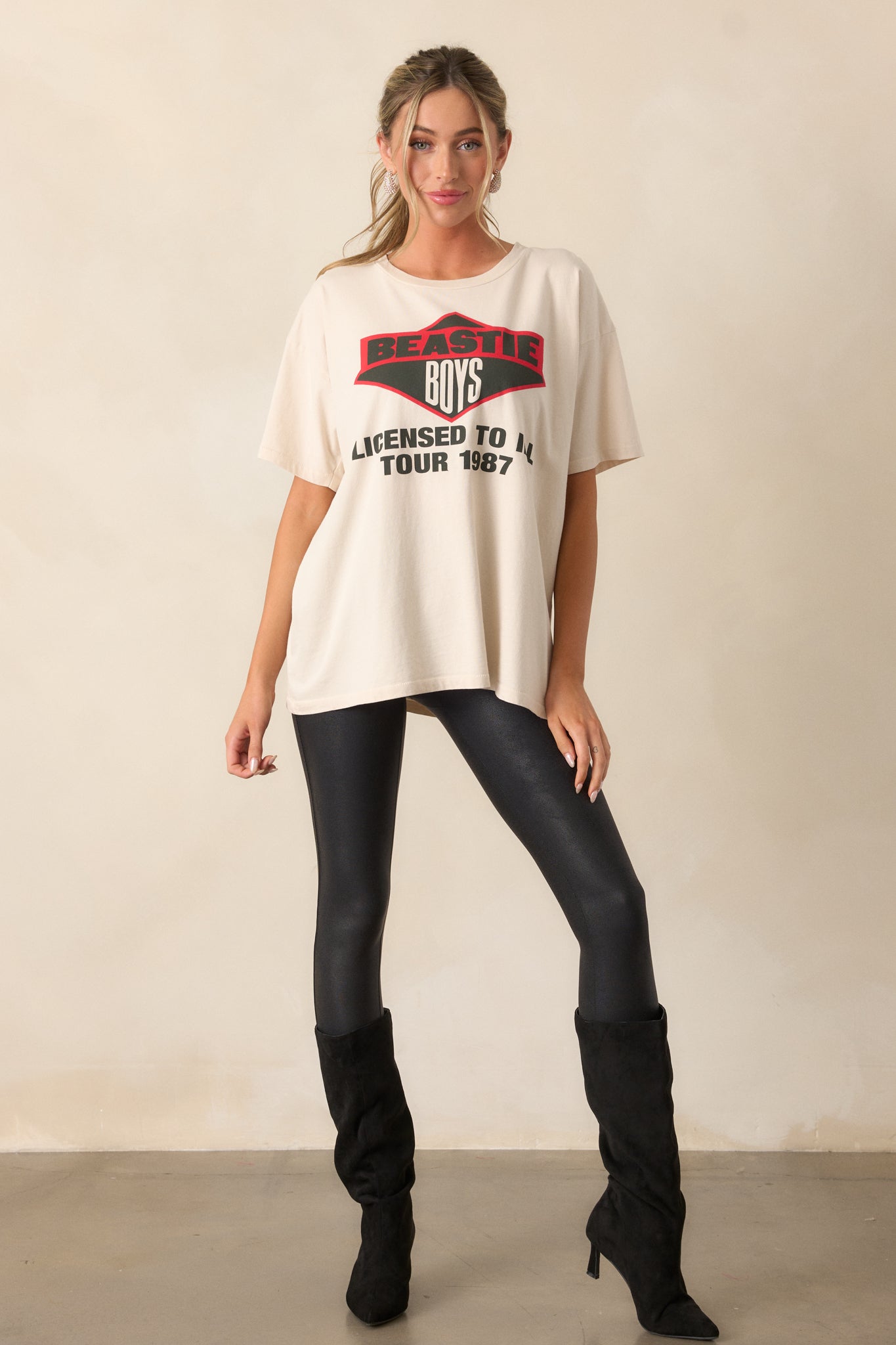 Beastie Boys Licensed To Ill Ivory 1987 Tour Merch Tee
