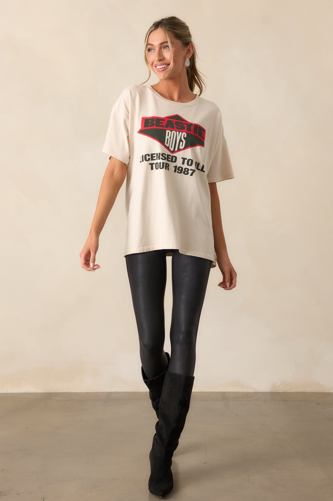 Beastie Boys Licensed To Ill Ivory 1987 Tour Merch Tee