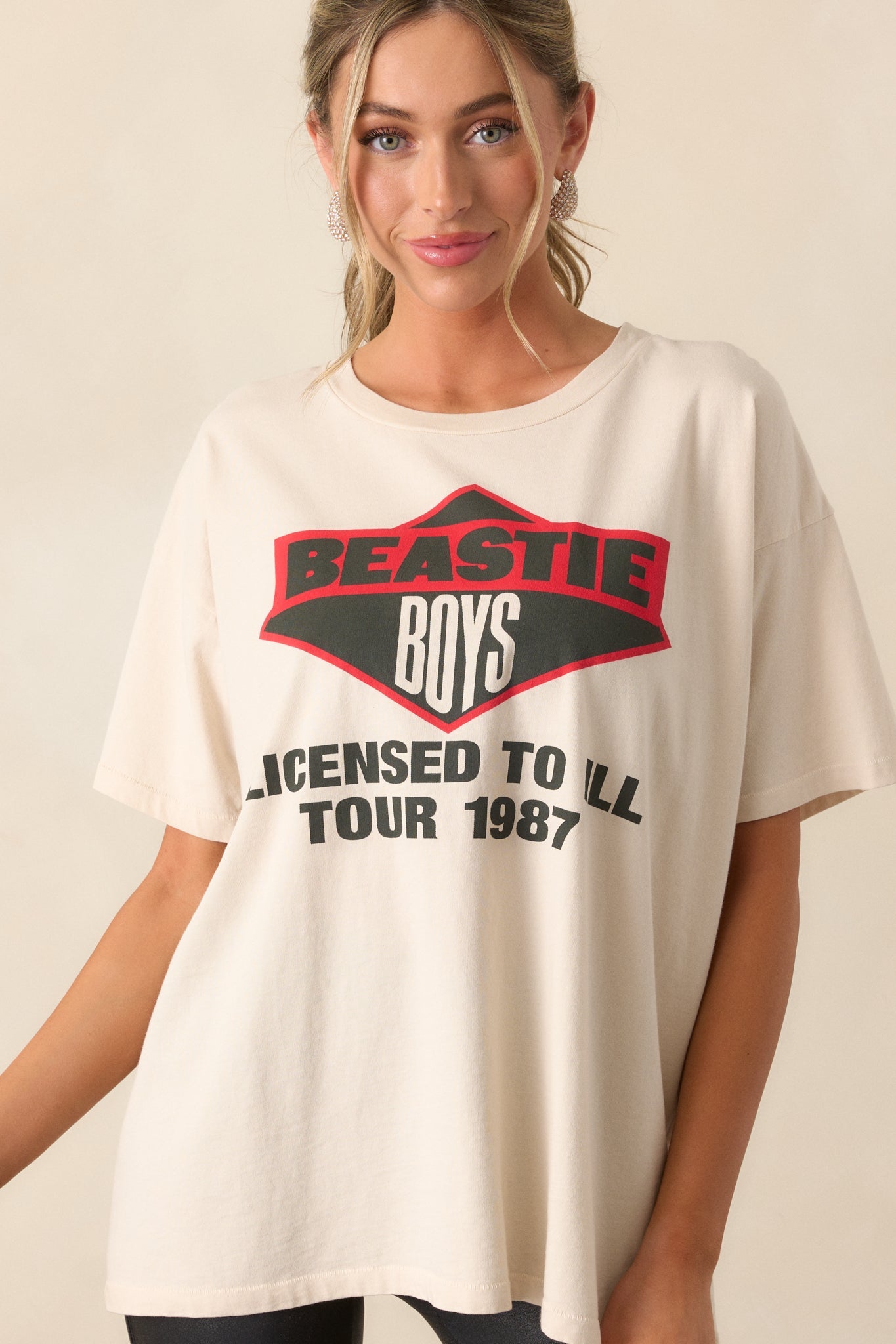 Beastie Boys Licensed To Ill Ivory 1987 Tour Merch Tee
