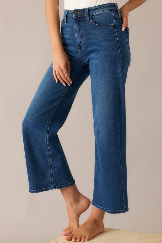 Always First Dark Wash Wide Leg Jeans