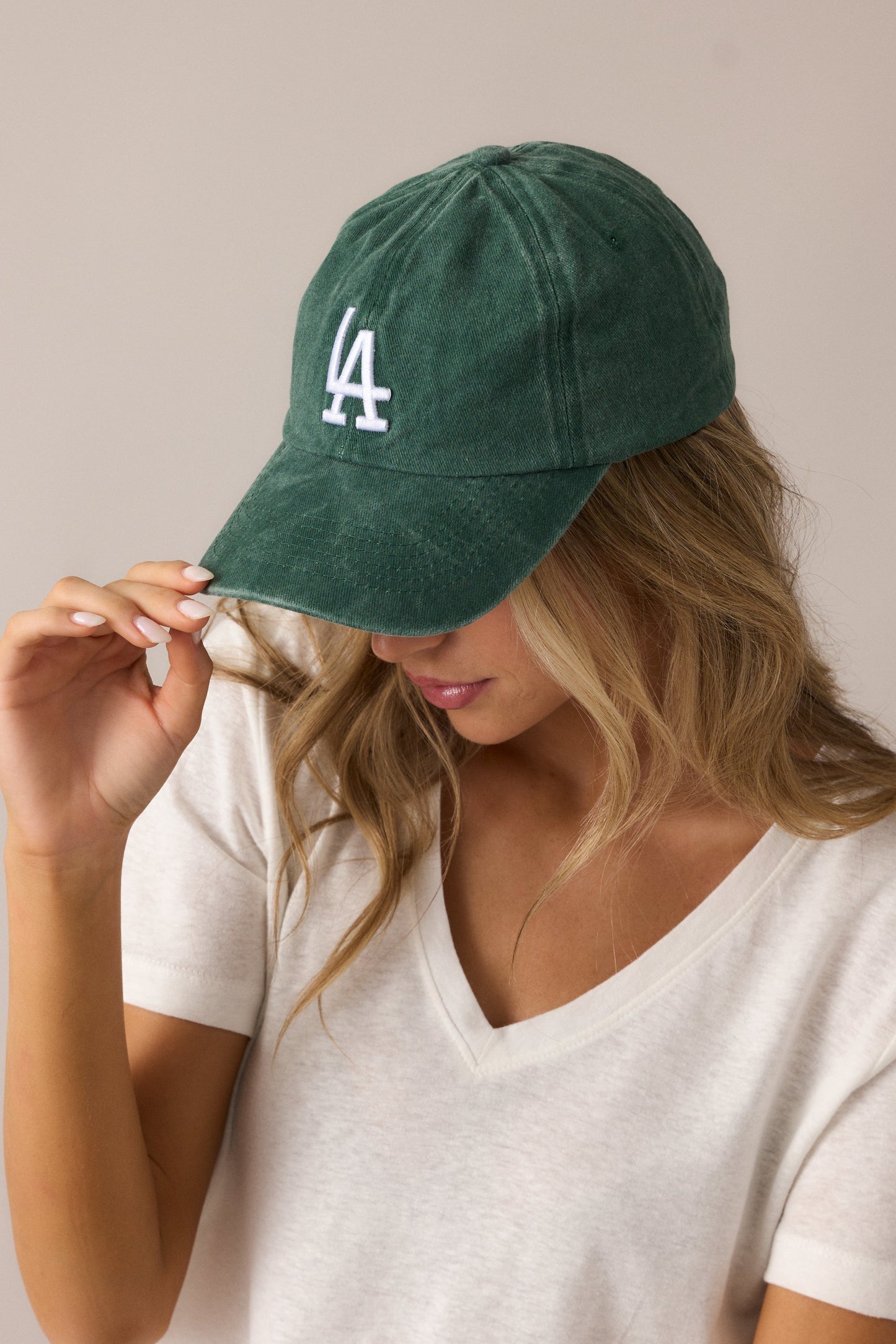 Ballpark Breeze Washed Emerald Los Angeles Hat