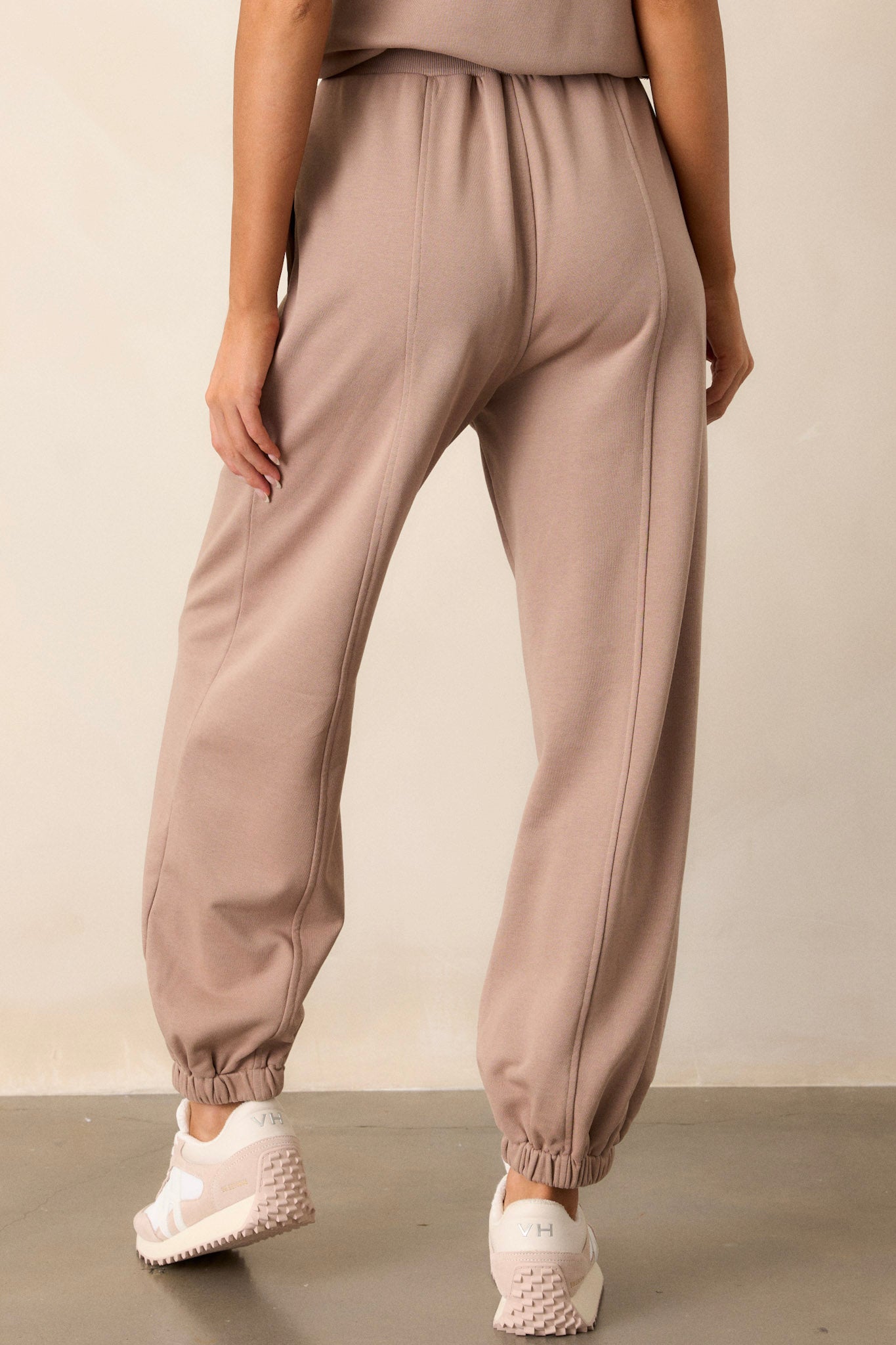 Almost Forever Cotton Light Mocha Joggers