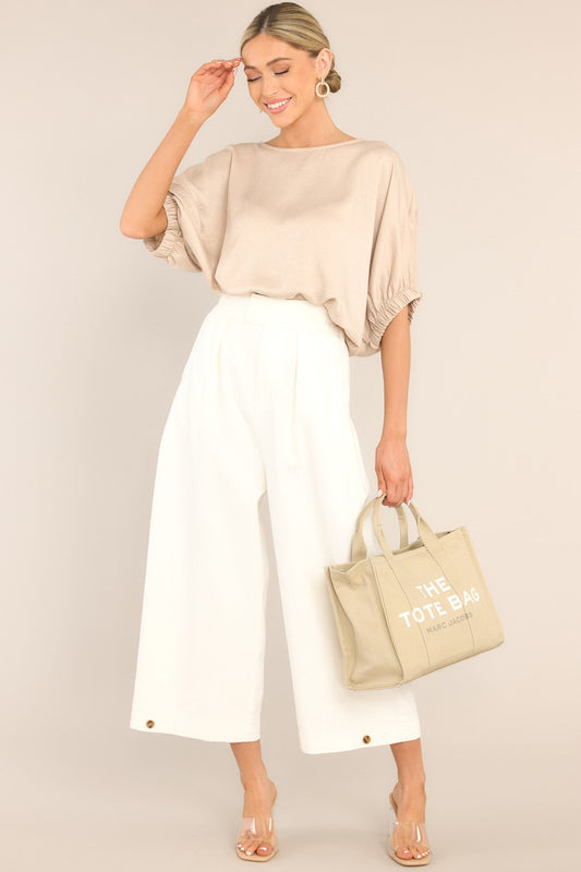 All About The Girl Champagne Top