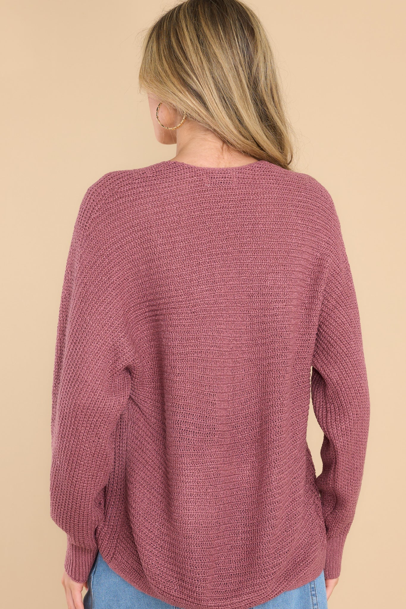 All That You Need Mauve Sweater