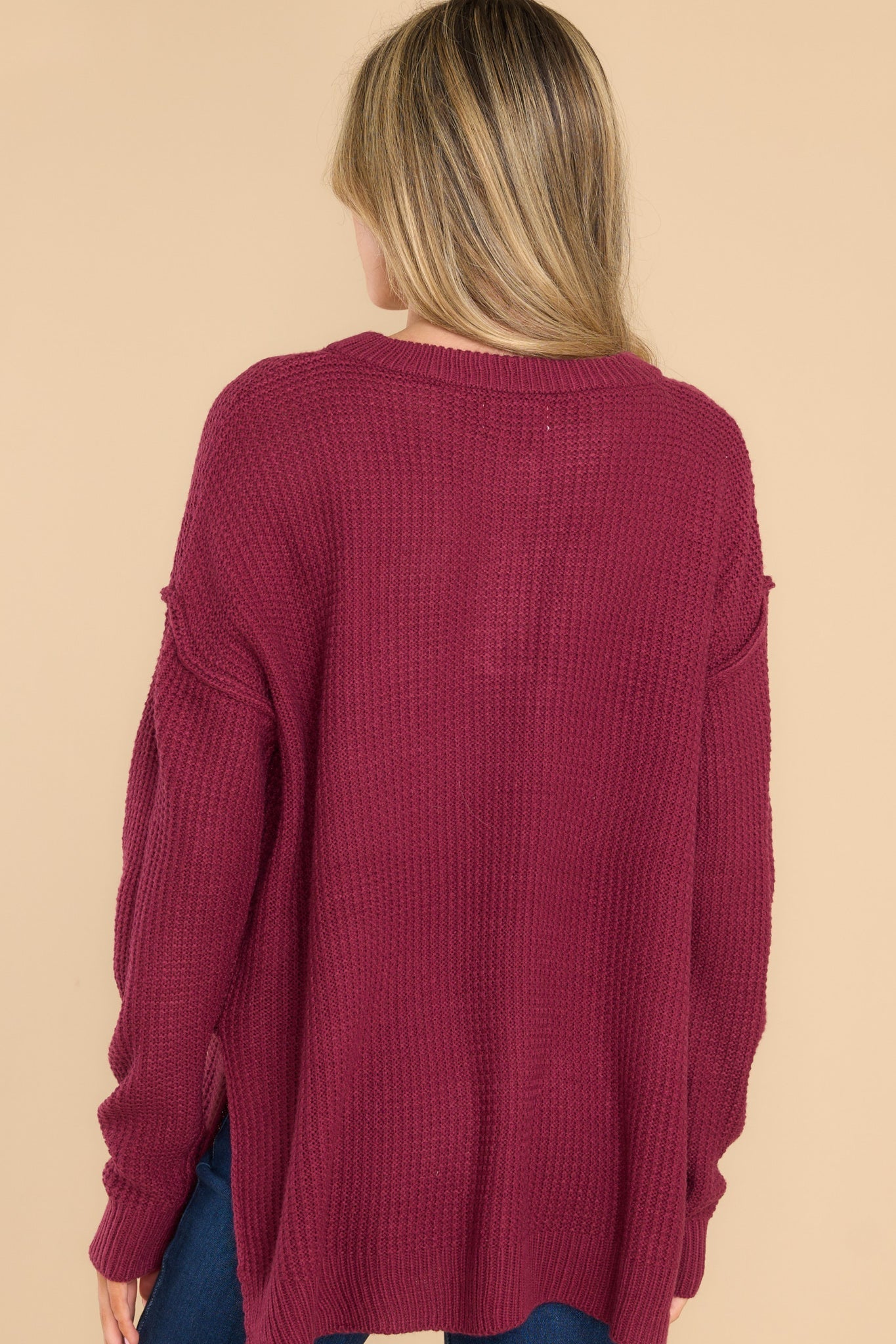 All The Humor Sangria Sweater
